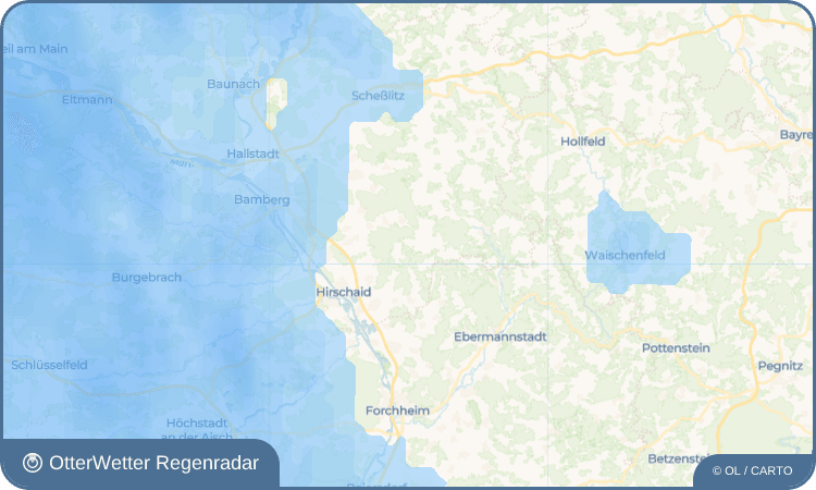OtterWetter Regenradar-Widget Tiefenhöchstadt