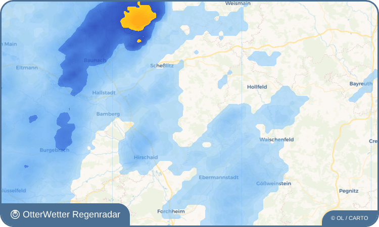 OtterWetter Regenradar-Widget Tiefenpölz