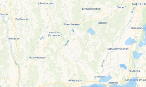 Regenradar Vorschaubild - Aktuelle Niederschläge in Tiefenried und Umgebung