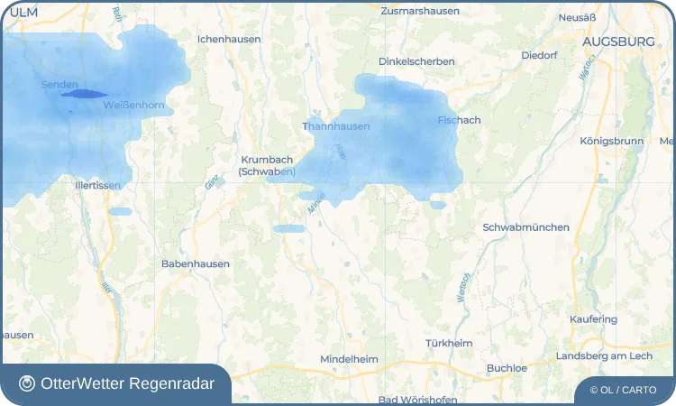 Wetter-Widget-Vorschau mit Vorhersagedaten für Tiefenried