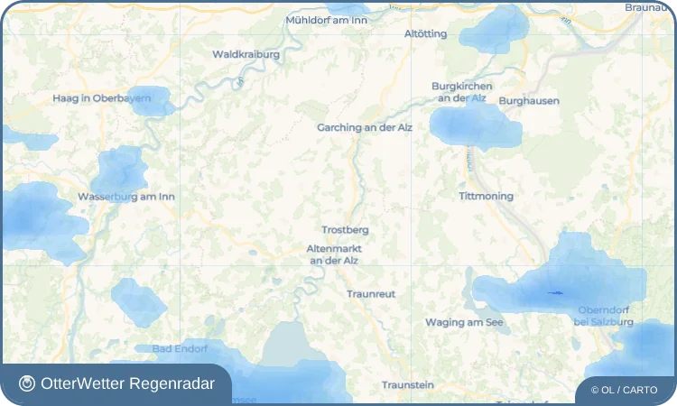 Wetter-Widget-Vorschau mit Vorhersagedaten für Tinning