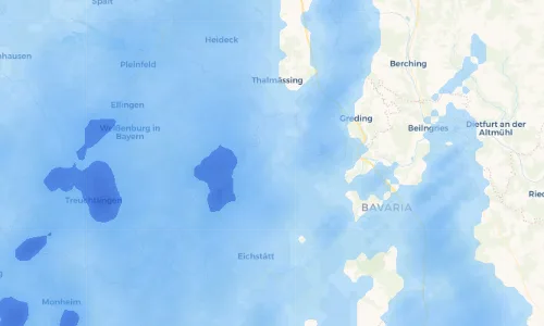 Regenradar Vorschaubild - Aktuelle Niederschläge in Titting und Umgebung