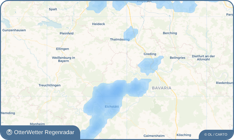 Widget-Vorschau für Titting Wetter-Widget-Vorschau mit Vorhersagedaten für Titting