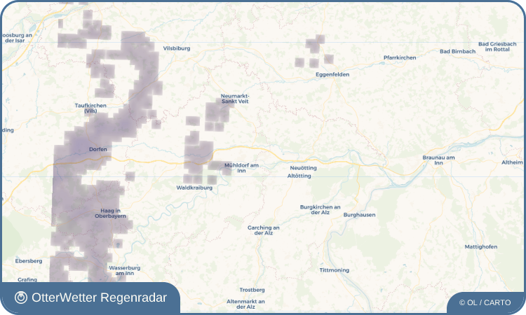 OtterWetter Regenradar-Widget Töging am Inn