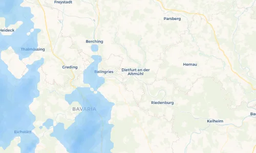 Regenradar Vorschaubild - Aktuelle Niederschläge in Töging und Umgebung