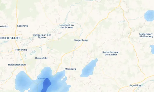 Regenradar Vorschaubild - Aktuelle Niederschläge in Train und Umgebung