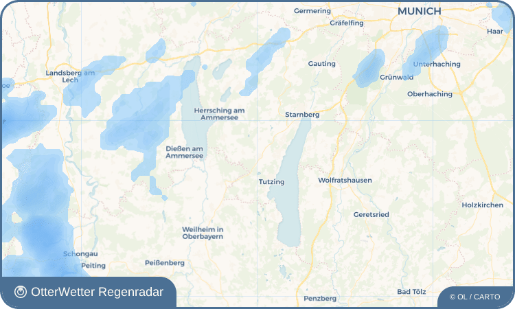 OtterWetter Regenradar-Widget Traubing