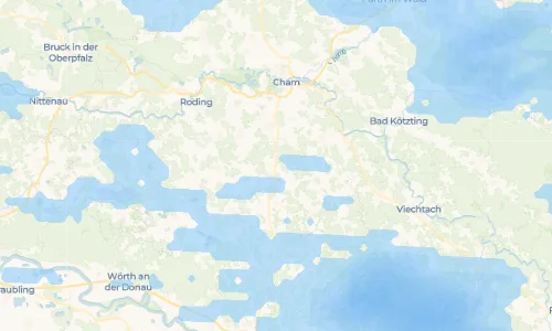 Regenradar Vorschaubild - Aktuelle Niederschläge in Trebersdorf und Umgebung