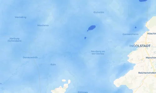 Regenradar Vorschaubild - Aktuelle Niederschläge in Treidelheim und Umgebung