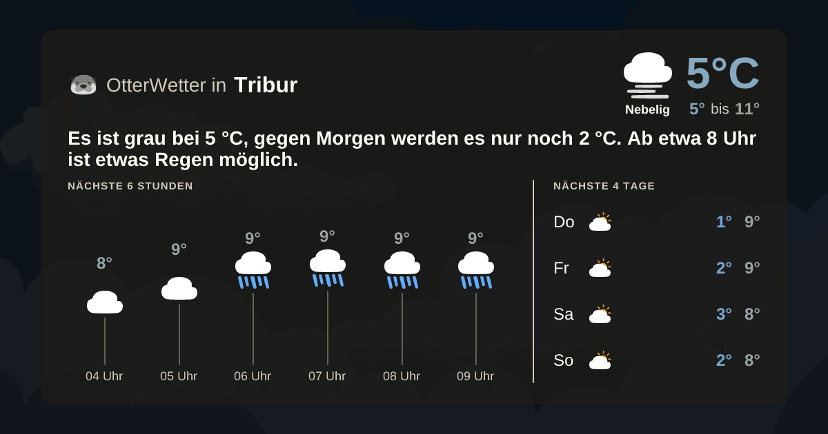 OtterWetter-Widget Tribur
