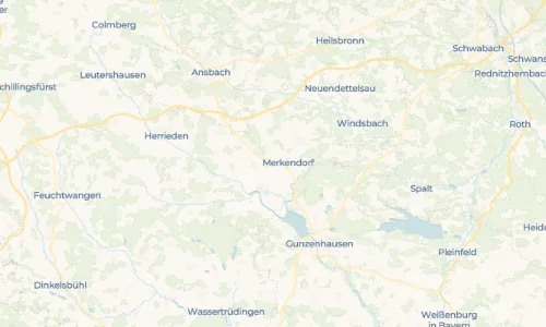 Regenradar Vorschaubild - Aktuelle Niederschläge in Triesdorf Bahnhof und Umgebung