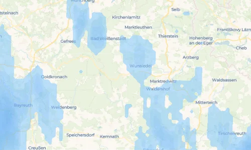 Regenradar Vorschaubild - Aktuelle Niederschläge in Tröstau und Umgebung