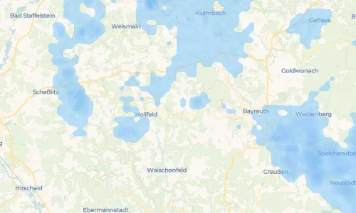 Regenradar Vorschaubild - Aktuelle Niederschläge in Trumsdorf und Umgebung