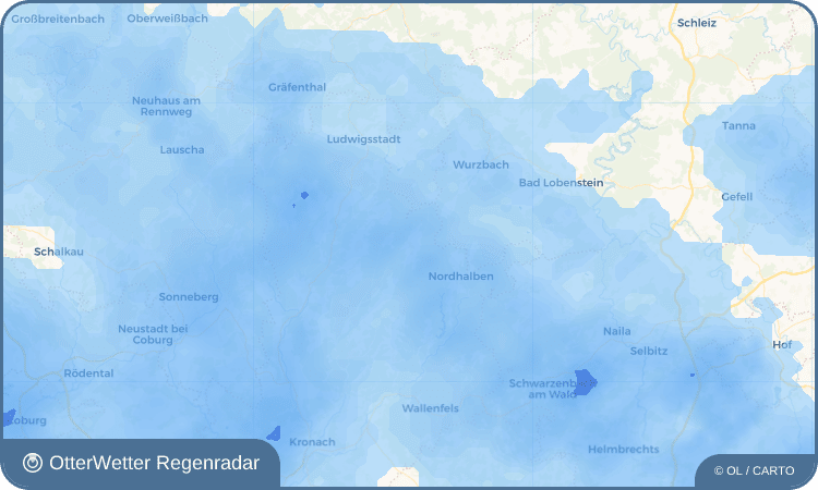 OtterWetter Regenradar-Widget Tschirn