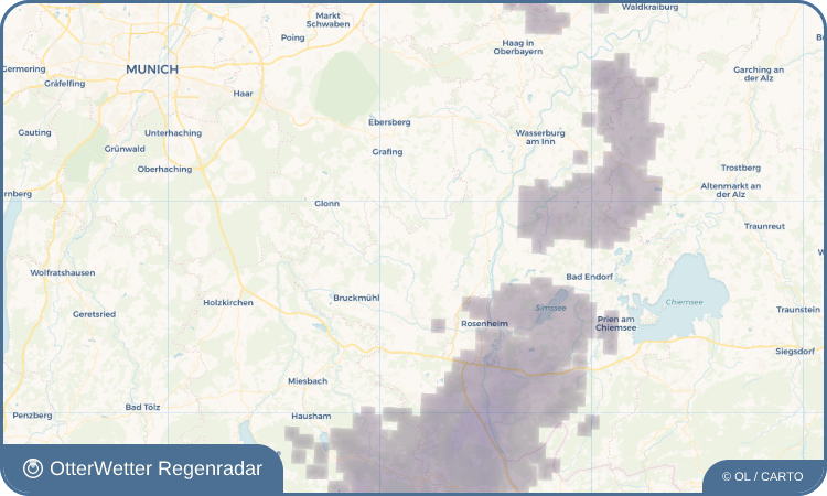 Widget-Vorschau für Tuntenhausen Wetter-Widget-Vorschau mit Vorhersagedaten für Tuntenhausen