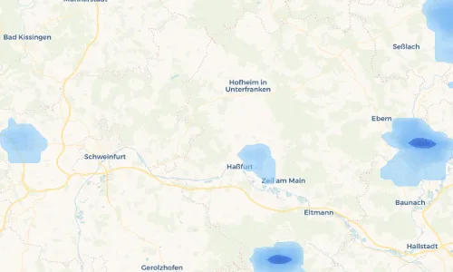 Regenradar Vorschaubild - Aktuelle Niederschläge in Uchenhofen und Umgebung