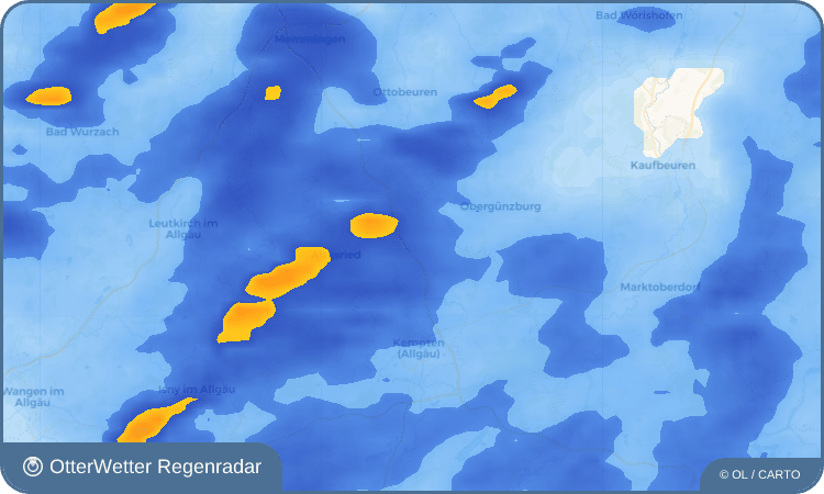 OtterWetter Regenradar-Widget Überbach