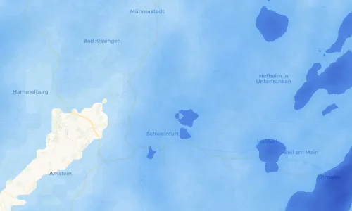 Regenradar Vorschaubild - Aktuelle Niederschläge in Üchtelhausen und Umgebung