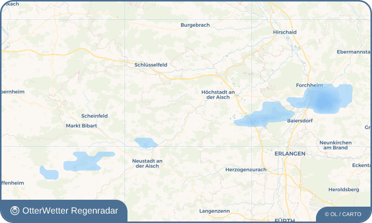 Widget-Vorschau für Uehlfeld Wetter-Widget-Vorschau mit Vorhersagedaten für Uehlfeld