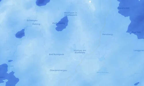 Regenradar Vorschaubild - Aktuelle Niederschläge in Uffing am Staffelsee und Umgebung