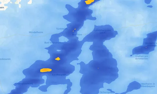 Regenradar Vorschaubild - Aktuelle Niederschläge in Ummenhofen und Umgebung