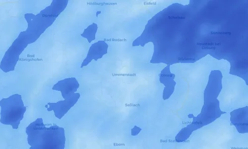Regenradar Vorschaubild - Aktuelle Niederschläge in Ummerstadt und Umgebung