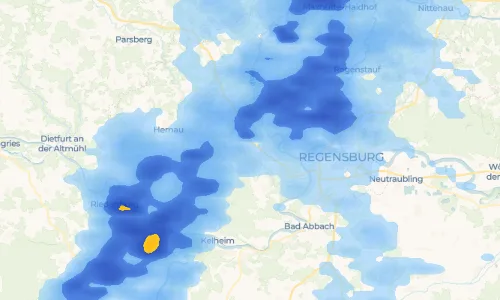 Regenradar Vorschaubild - Aktuelle Niederschläge in Undorf und Umgebung
