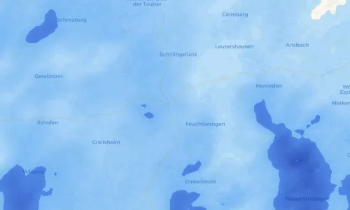 Regenradar Vorschaubild - Aktuelle Niederschläge in Ungetsheim und Umgebung