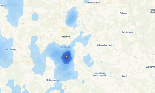Regenradar Vorschaubild - Aktuelle Niederschläge in Unteraich und Umgebung