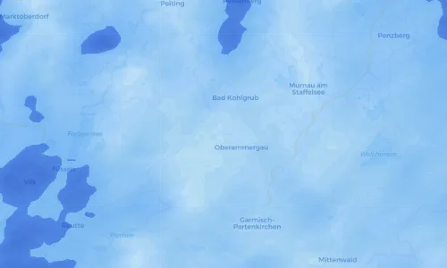 Regenradar Vorschaubild - Aktuelle Niederschläge in Unterammergau und Umgebung