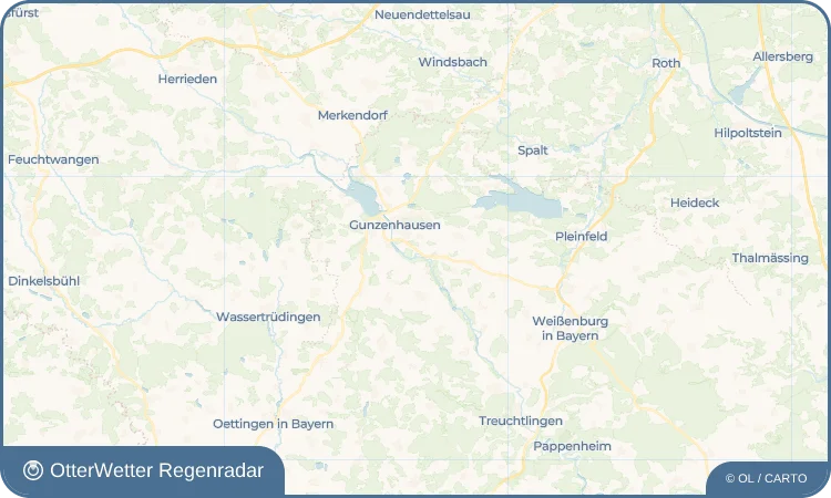 Wetter-Widget-Vorschau mit Vorhersagedaten für Unterasbach