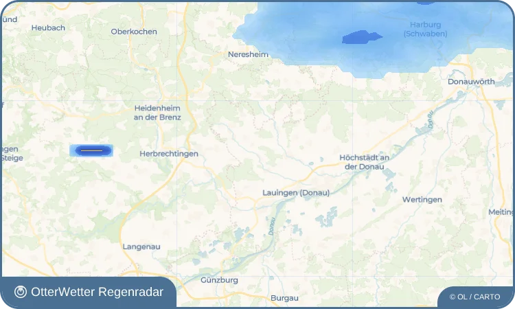 Widget-Vorschau für Unterbechingen Wetter-Widget-Vorschau mit Vorhersagedaten für Unterbechingen
