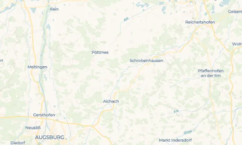 Regenradar Unterbernbach: aktuelle Niederschläge in Unterbernbach und Umgebung, Stand 24. Oktober 2026 um 16:25 Uhr