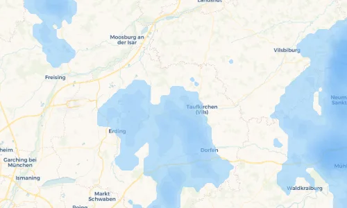 Regenradar Vorschaubild - Aktuelle Niederschläge in Unterbierbach und Umgebung