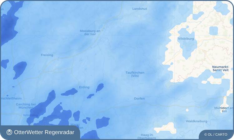 Wetter-Widget-Vorschau mit Vorhersagedaten für Unterbierbach