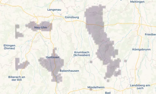 Regenradar Vorschaubild - Aktuelle Niederschläge in Unterbleichen und Umgebung