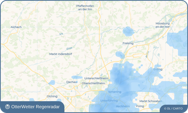 OtterWetter Regenradar-Widget Unterbruck
