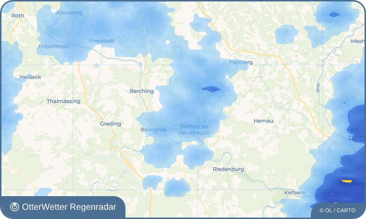 OtterWetter Regenradar-Widget Unterbürg
