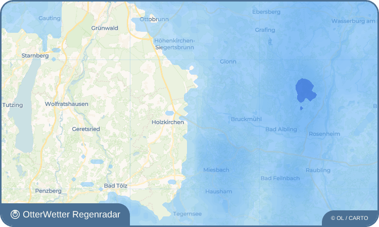 OtterWetter Regenradar-Widget Unterdarching