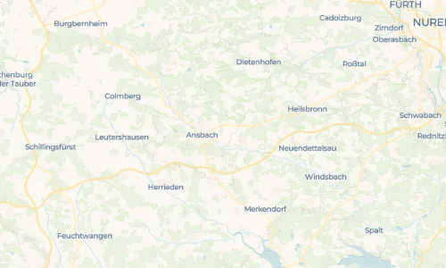 Regenradar Vorschaubild - Aktuelle Niederschläge in Untereichenbach und Umgebung