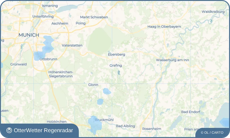 Wetter-Widget-Vorschau mit Vorhersagedaten für Unterelkofen