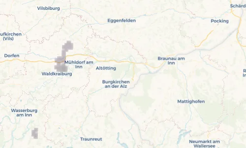 Regenradar Vorschaubild - Aktuelle Niederschläge in Unteremmerting und Umgebung