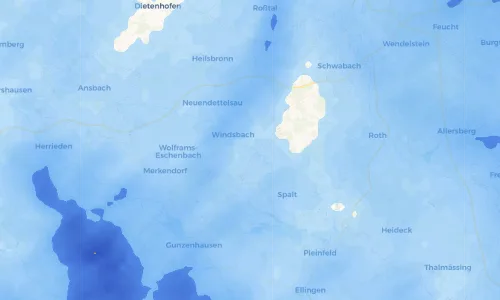 Regenradar Vorschaubild - Aktuelle Niederschläge in Untereschenbach und Umgebung