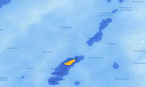 Regenradar Vorschaubild - Aktuelle Niederschläge in Unterfahlheim und Umgebung