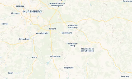 Regenradar Vorschaubild - Aktuelle Niederschläge in Unterferrieden und Umgebung