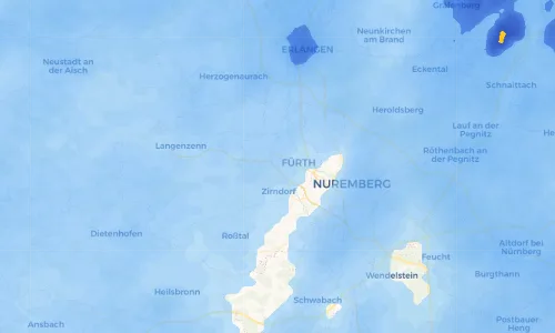 Regenradar Vorschaubild - Aktuelle Niederschläge in Unterfürberg und Umgebung