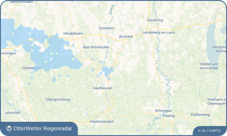 Widget-Vorschau für Untergermaringen Wetter-Widget-Vorschau mit Vorhersagedaten für Untergermaringen