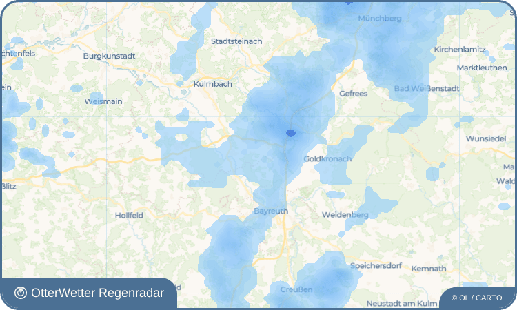 OtterWetter Regenradar-Widget Untergräfenthal