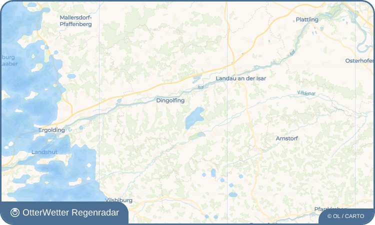 OtterWetter Regenradar-Widget Untergünzkofen