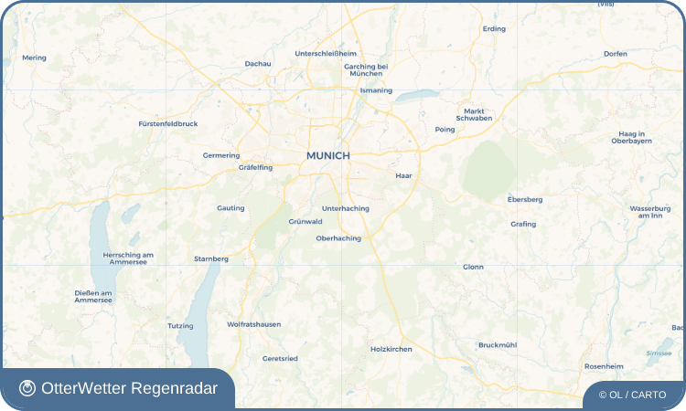 OtterWetter Regenradar-Widget Unterhaching